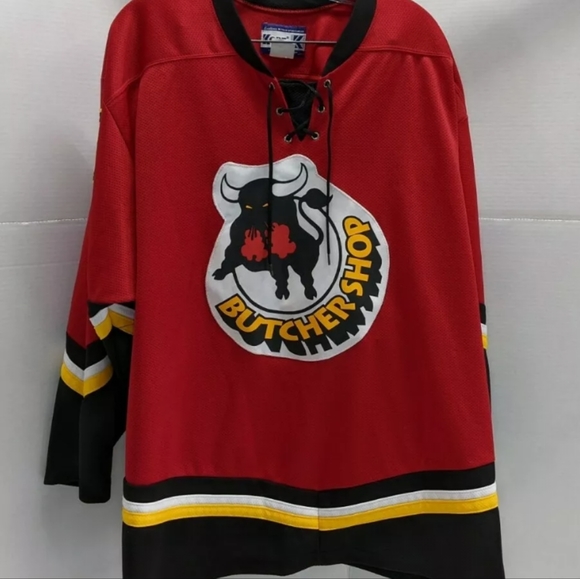 Kobe, Minor Hockey League Jersey, Butcher Shop, Lace up collar, XL, #2 - Picture 4 of 8